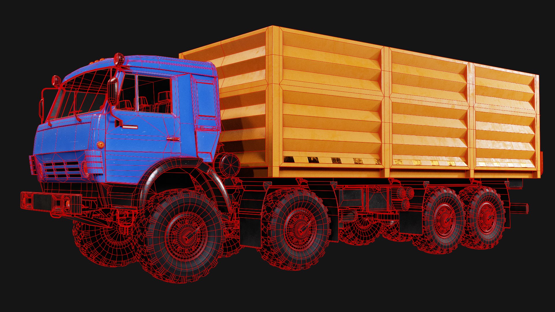 Kamaz Truck model https://p.turbosquid.com/ts-thumb/cl/vMD4iC/1n/wire/png/1637868884/1920x1080/fit_q87/d0b9ae8ee4c9b45d4aef532c11811071a9b39966/wire.jpg