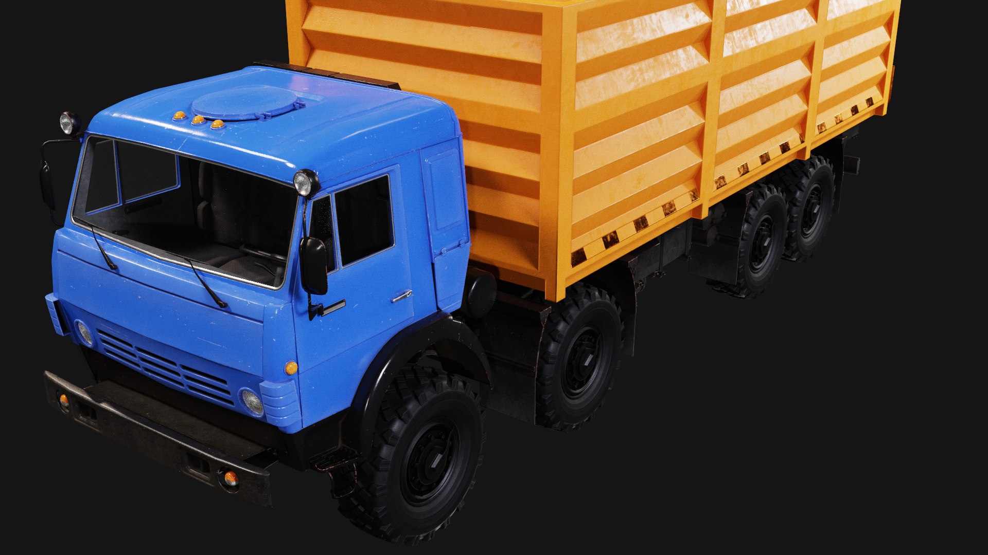 Kamaz Truck model https://p.turbosquid.com/ts-thumb/cl/vMD4iC/7b/preview_10/png/1637866978/1920x1080/fit_q87/70e4076bbc738534e729681e4e66d2e9ee522e3d/preview_10.jpg
