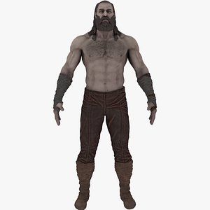 3D Mercenary Male beard model