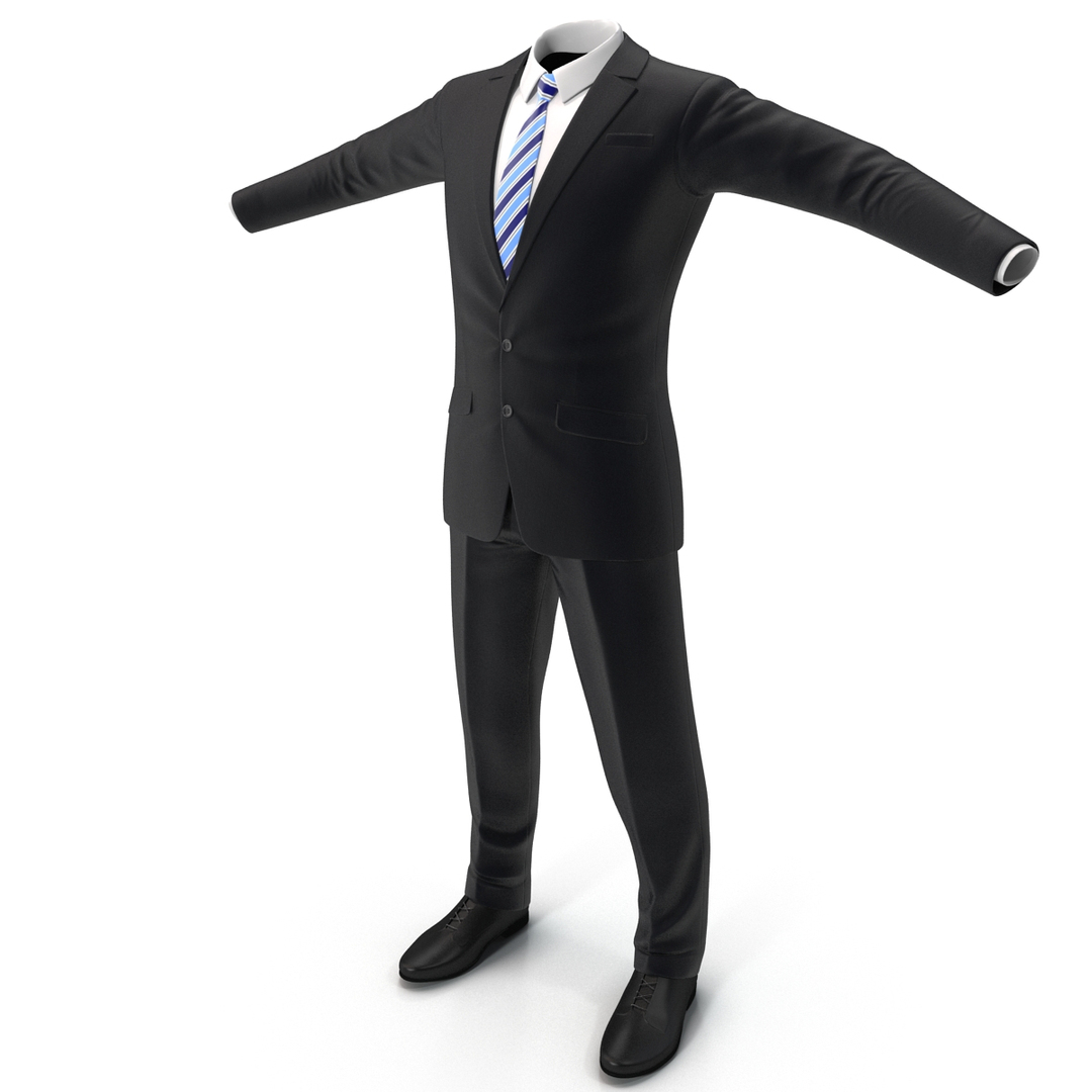 men suit 6 3d model