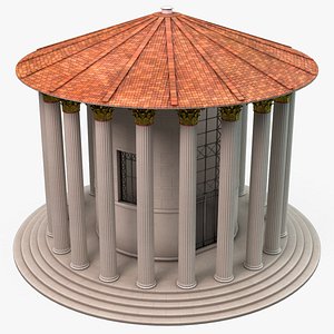 temple hercules victor 3D model