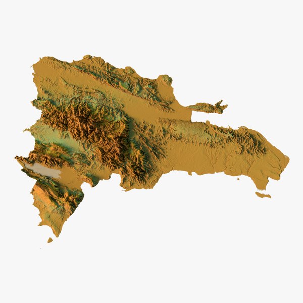 Dominican Republic STL model model