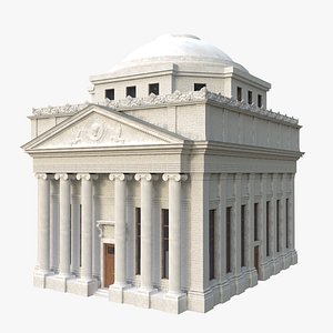 Bank historical building 3D model