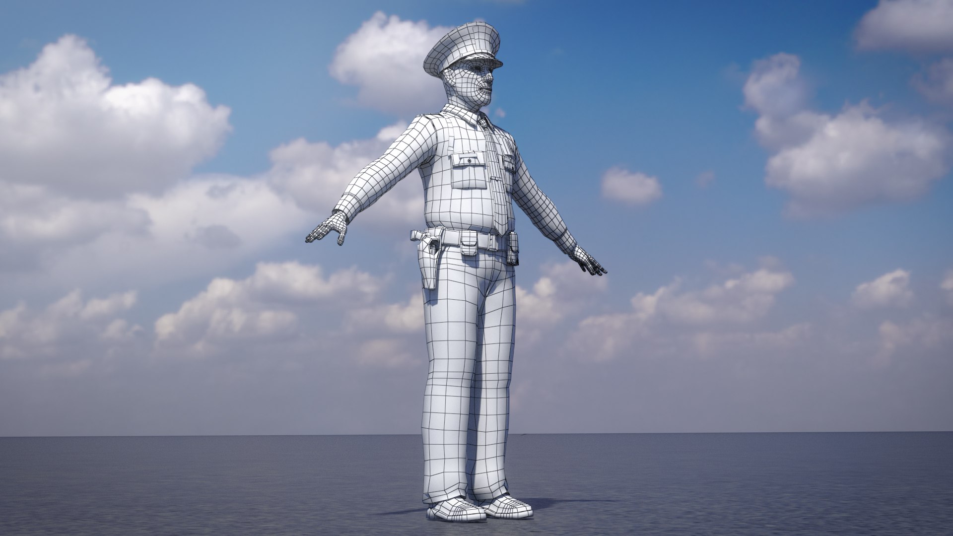3D Police Officer 0001 Model - TurboSquid 2301627