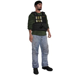 DEA Agent 3 LOD3 Rigged