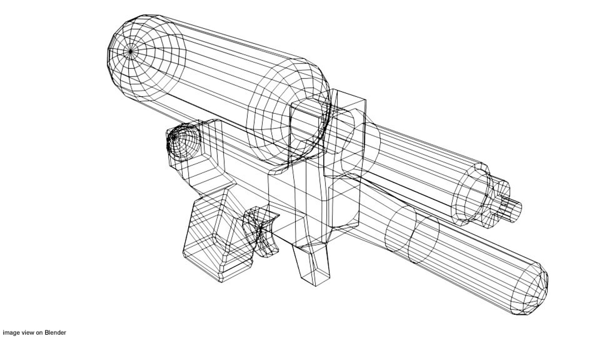 3d toy watergun model