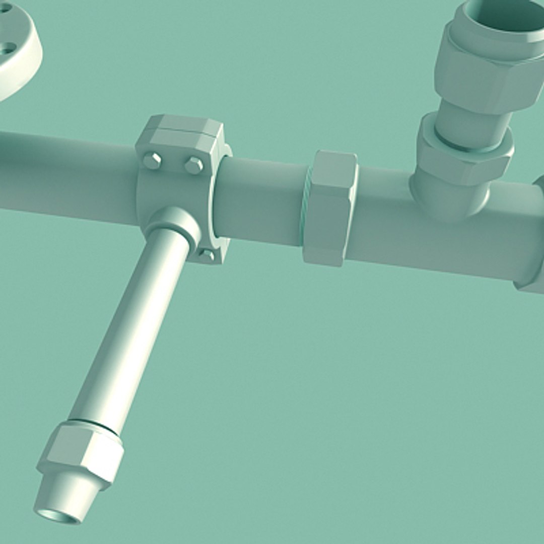 Pipe Fittings 3d Model