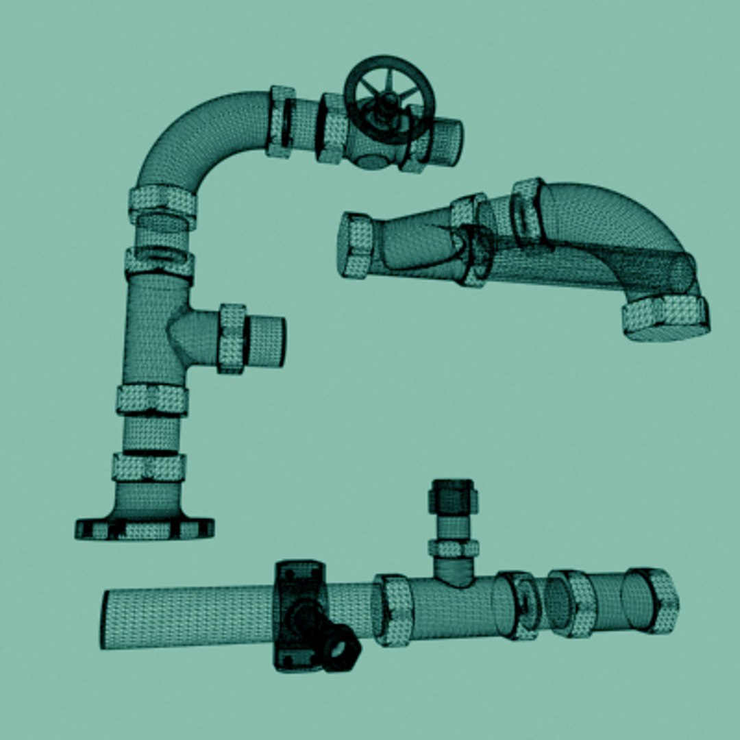 Pipe Fittings 3d Model