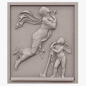 3D Relief Aloisia De Chaudoir model