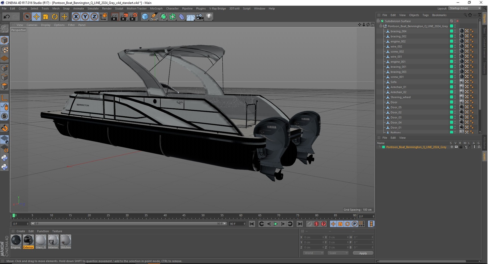 3D Pontoon Boat Bennington Q LINE 2024 Grey model https://p.turbosquid.com/ts-thumb/cm/UyvCaP/T0/pontoonboatbenningtonqline2024grey3dsmodel035/jpg/1723877002/1920x1080/fit_q87/65bd1a7fc271198fa7a839f459cb7034b51ff509/pontoonboatbenningtonqline2024grey3dsmodel035.jpg