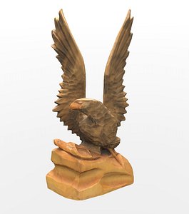 Eagle statuette 3D scan