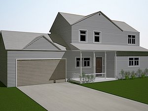 3d family american model