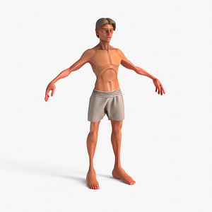 Stylized Human Male Thin