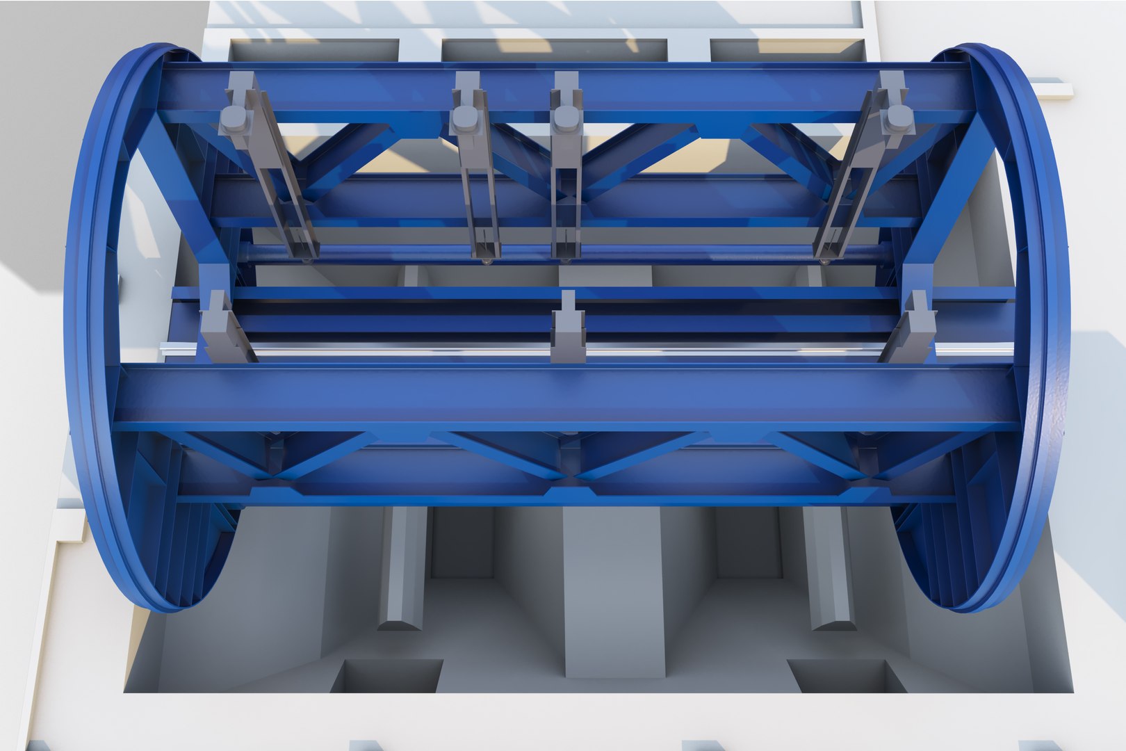 3d Model Complex Elevator