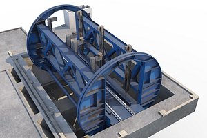3d model complex elevator