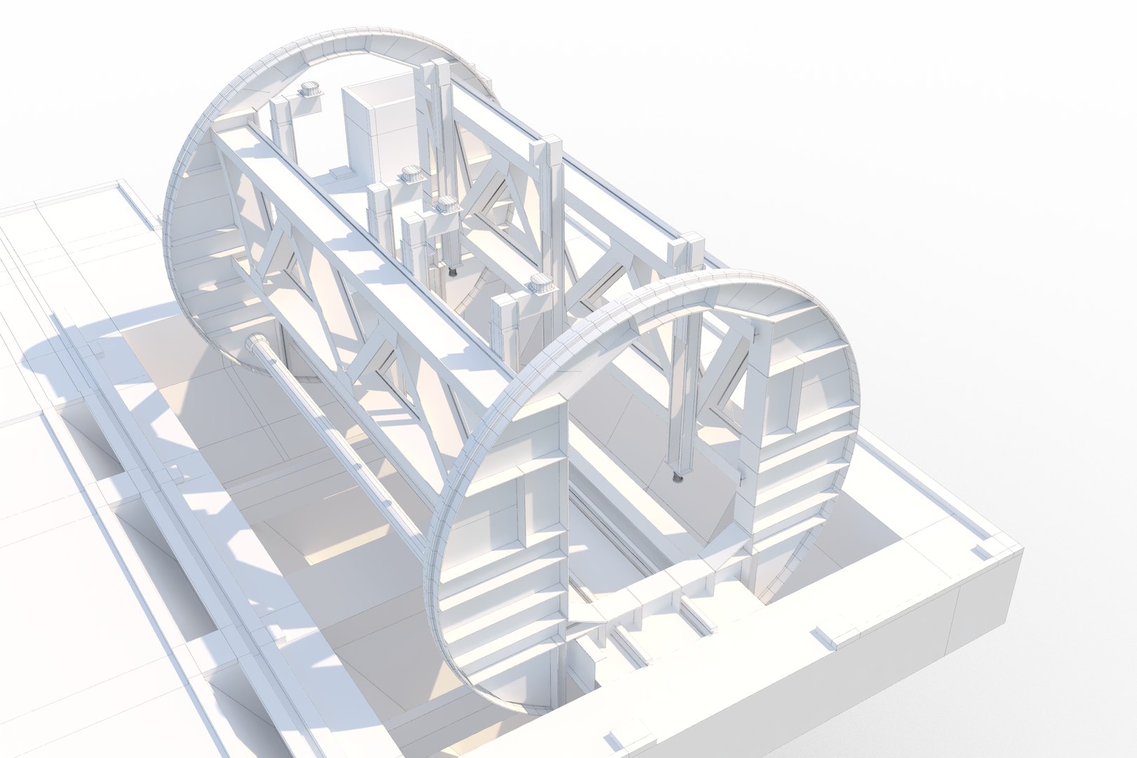 3d Model Complex Elevator