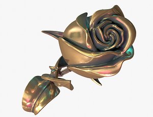 3D Rose Flower model