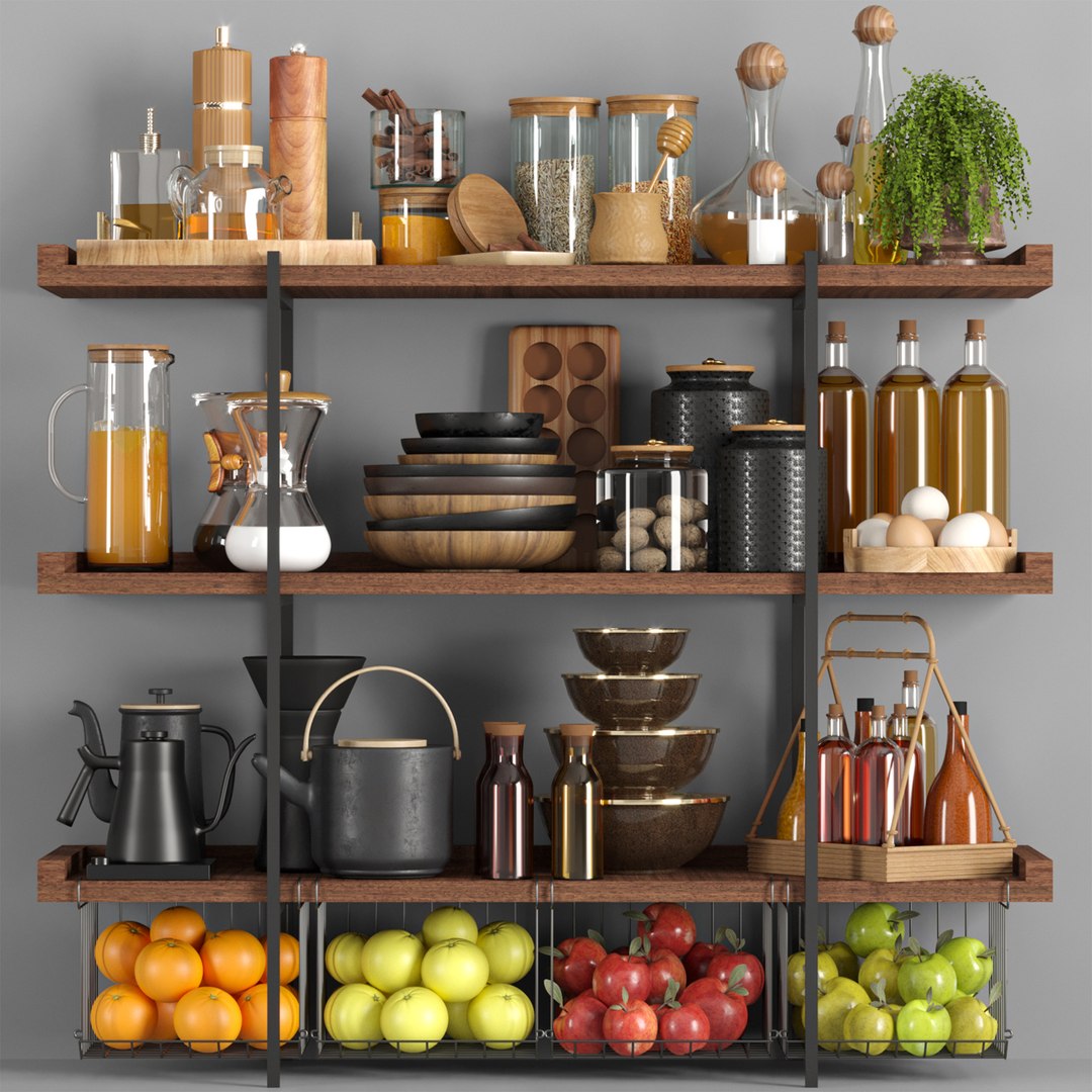 3D 10 Kitchen Accessories Collections Vol2 - TurboSquid 1931549