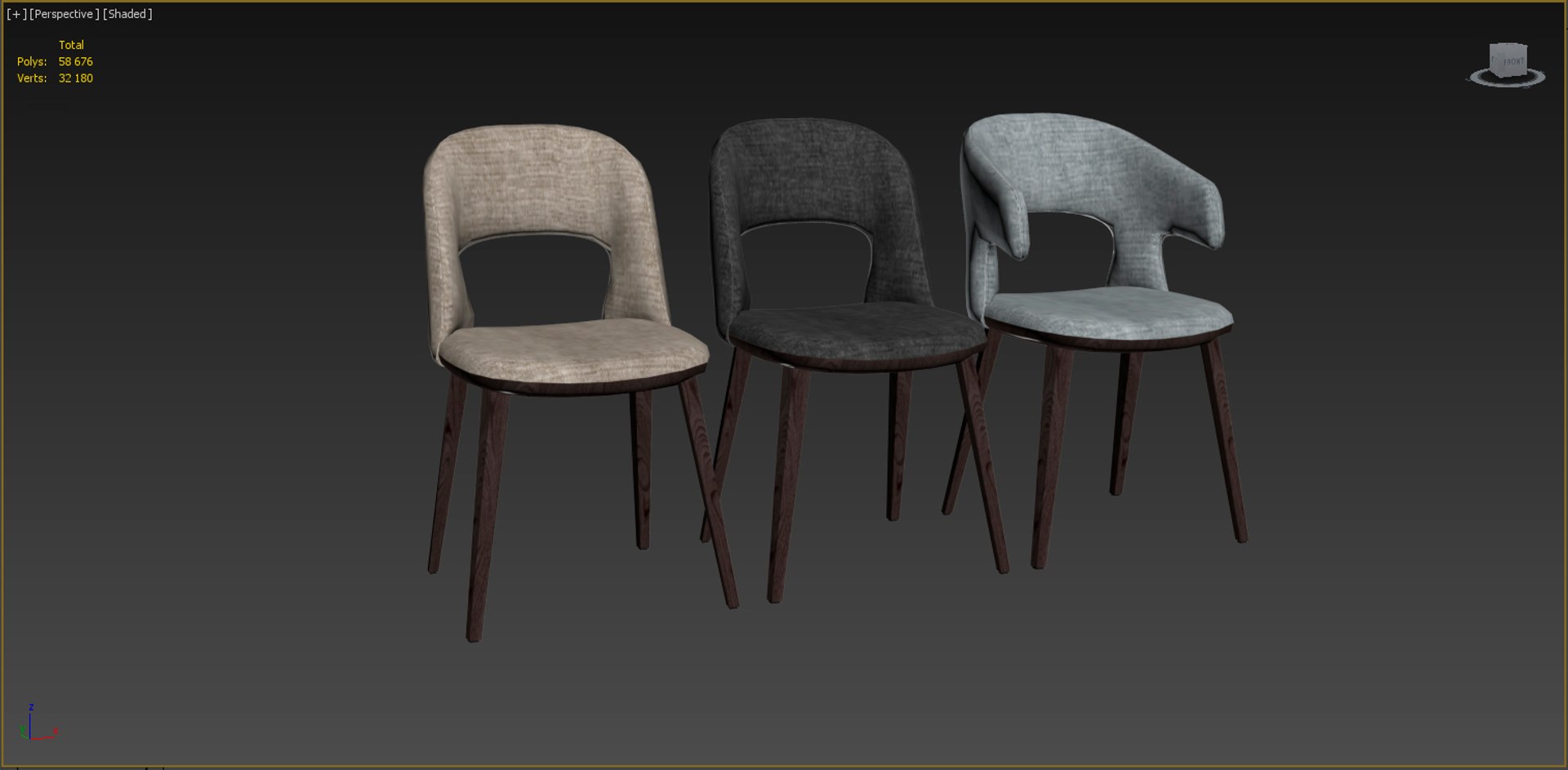 Bross path chairs model - TurboSquid 1190612