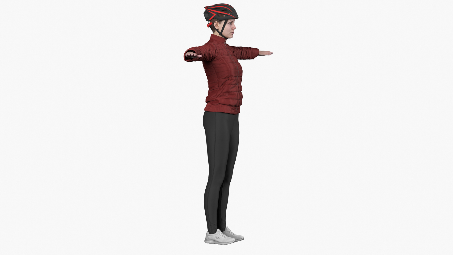 Female Bicycle Rider Model - TurboSquid 2050808