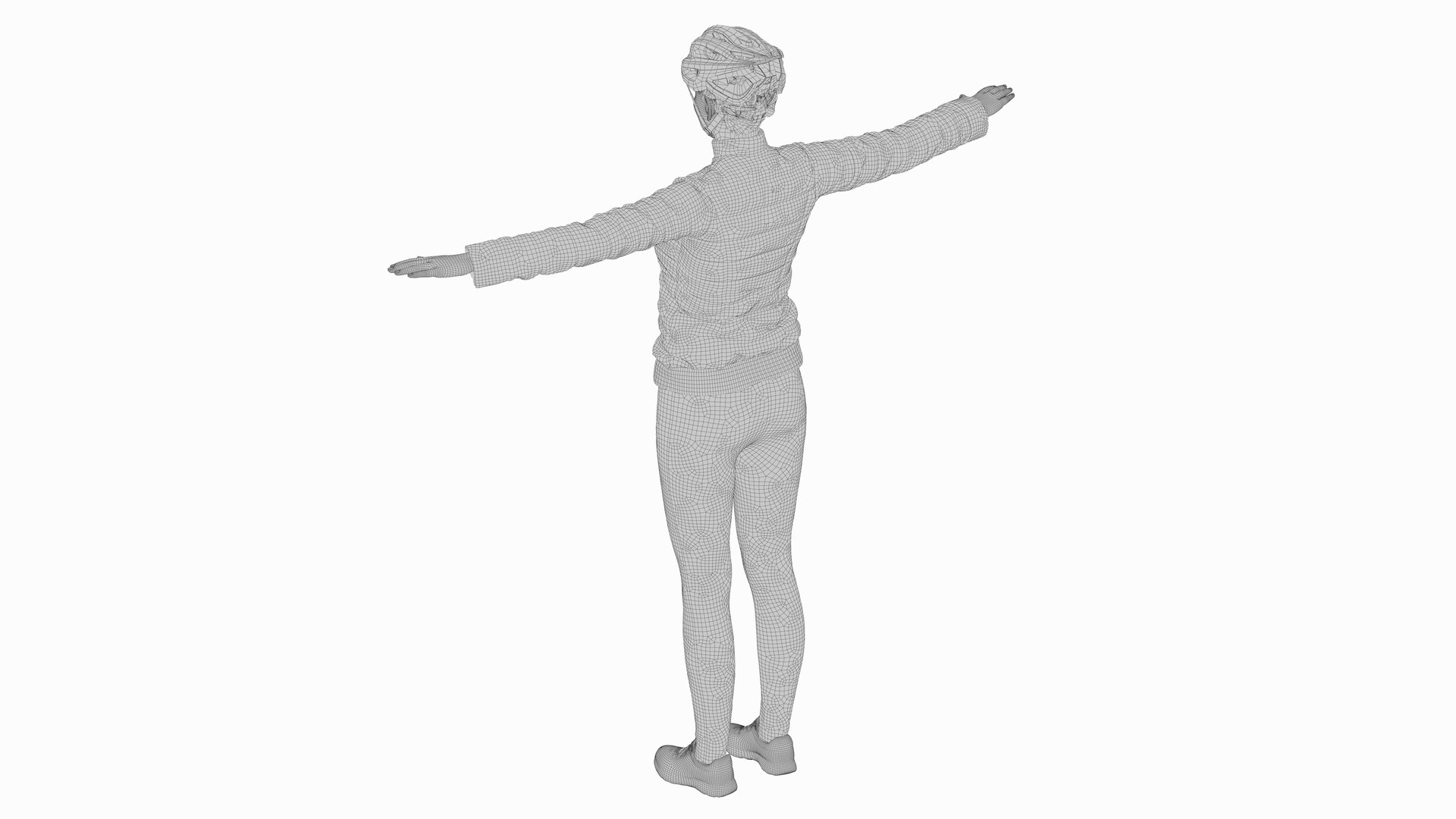 Female Bicycle Rider Model - TurboSquid 2050808