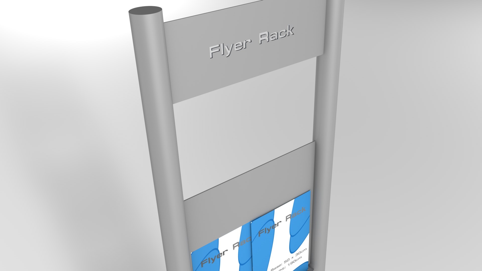 3ds Flyer Brochure Rack
