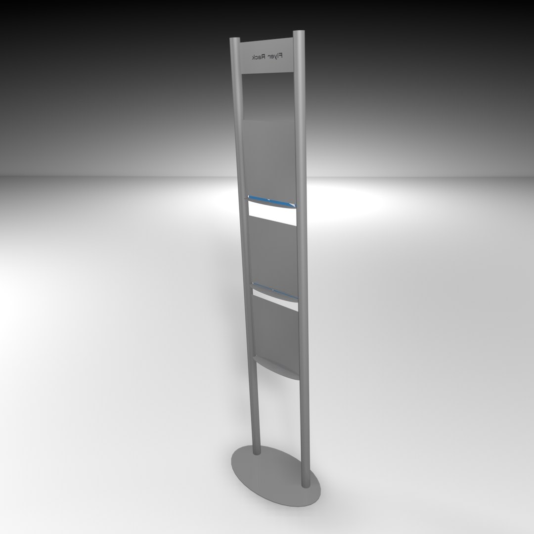3ds Flyer Brochure Rack