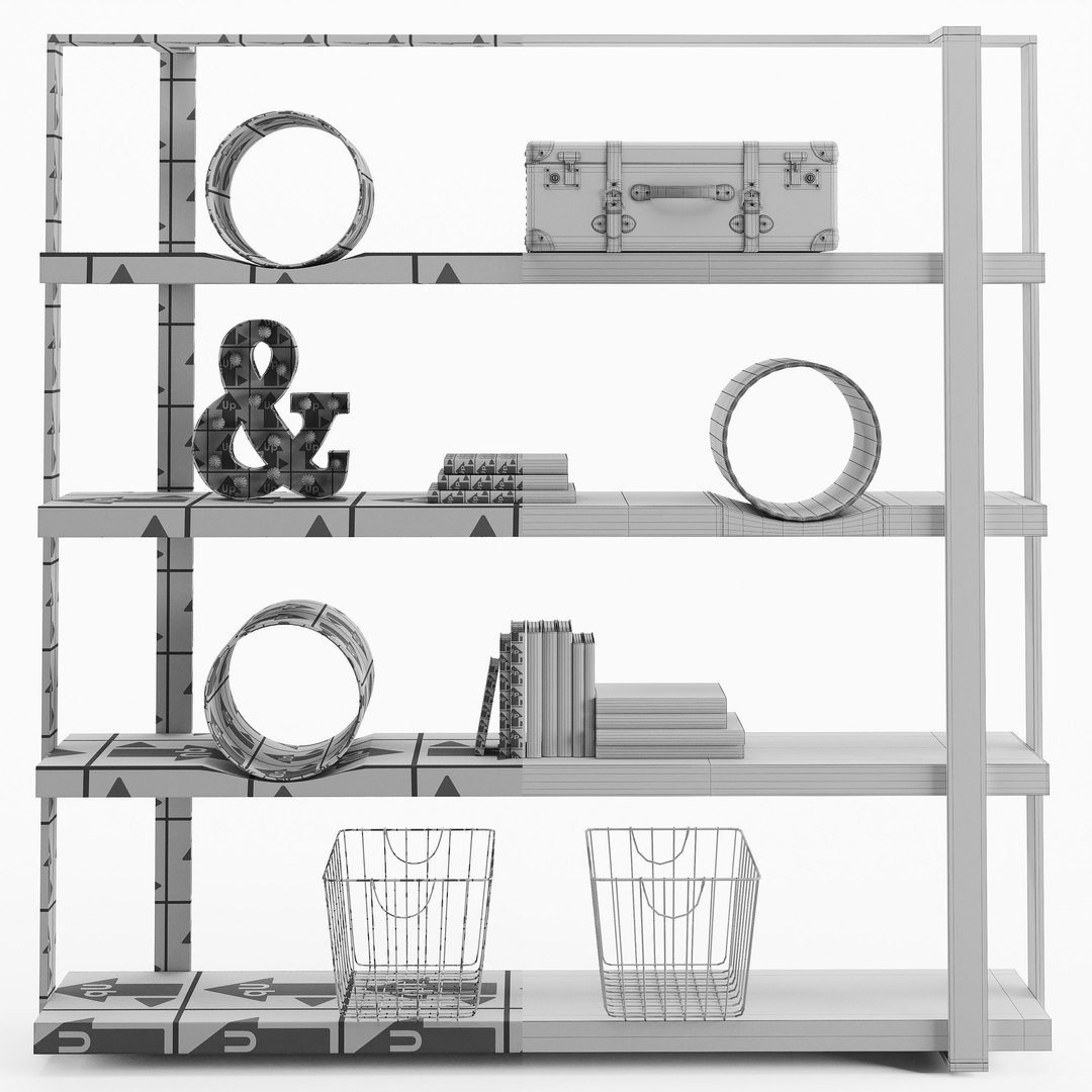 Cierre Imbottiti Bookcase 3D Model - TurboSquid 1772004
