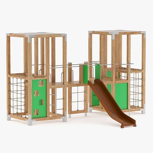 3D Lappset Halo Twin Play Tower model