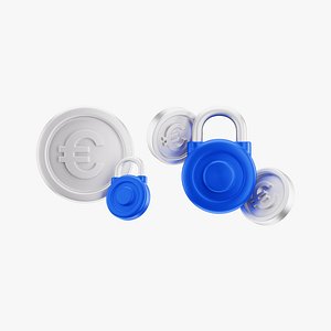 Coin Euro Lock Icon Mini Pack