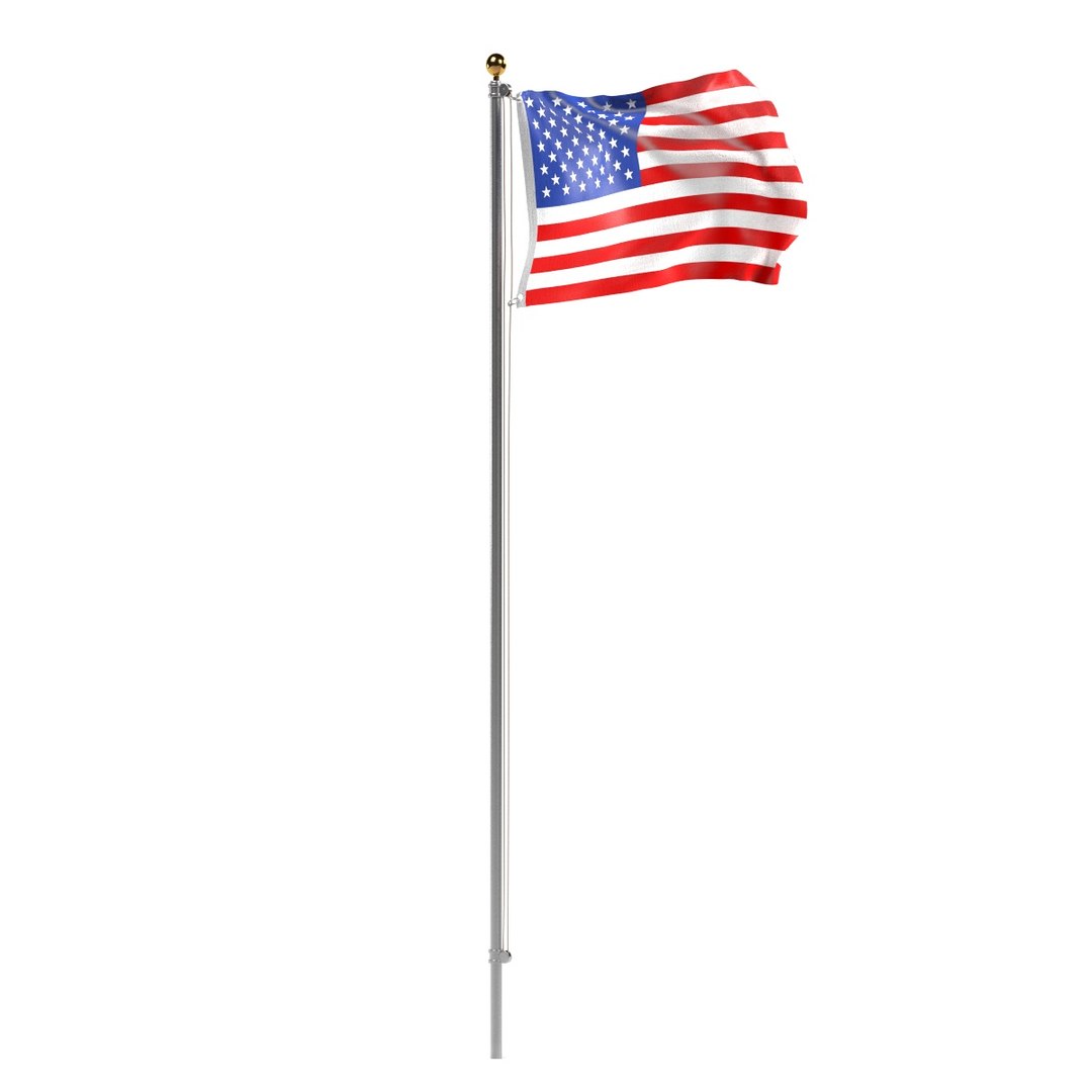 3d Model Flag