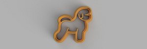 3D BICHON-FRISE COOKIE CUTTER