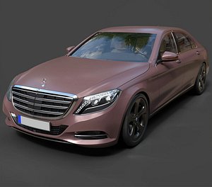 3D Mercedes-Benz S-Class V12 Executive Limousine - Hyper-Detailed 3D Asset