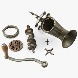 Antique Meat Grinder Disassembled