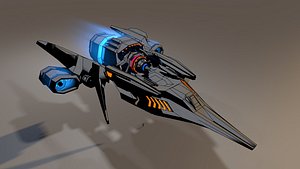 3D Sci Fi Spaceship model