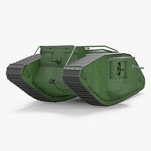 Tank MK 4 Male Green 3D model