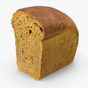 Loaf Bread Half 3D