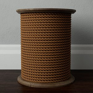 3D wood rope table
