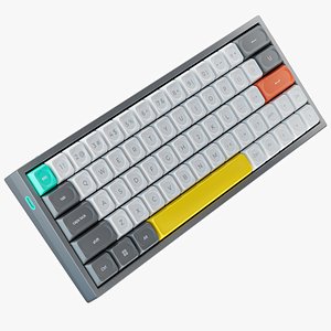 Wireless Mechanical Keyboard 3D Model  Modern Design  C4D  FBX  OBJ  MA  GLTF 3DS