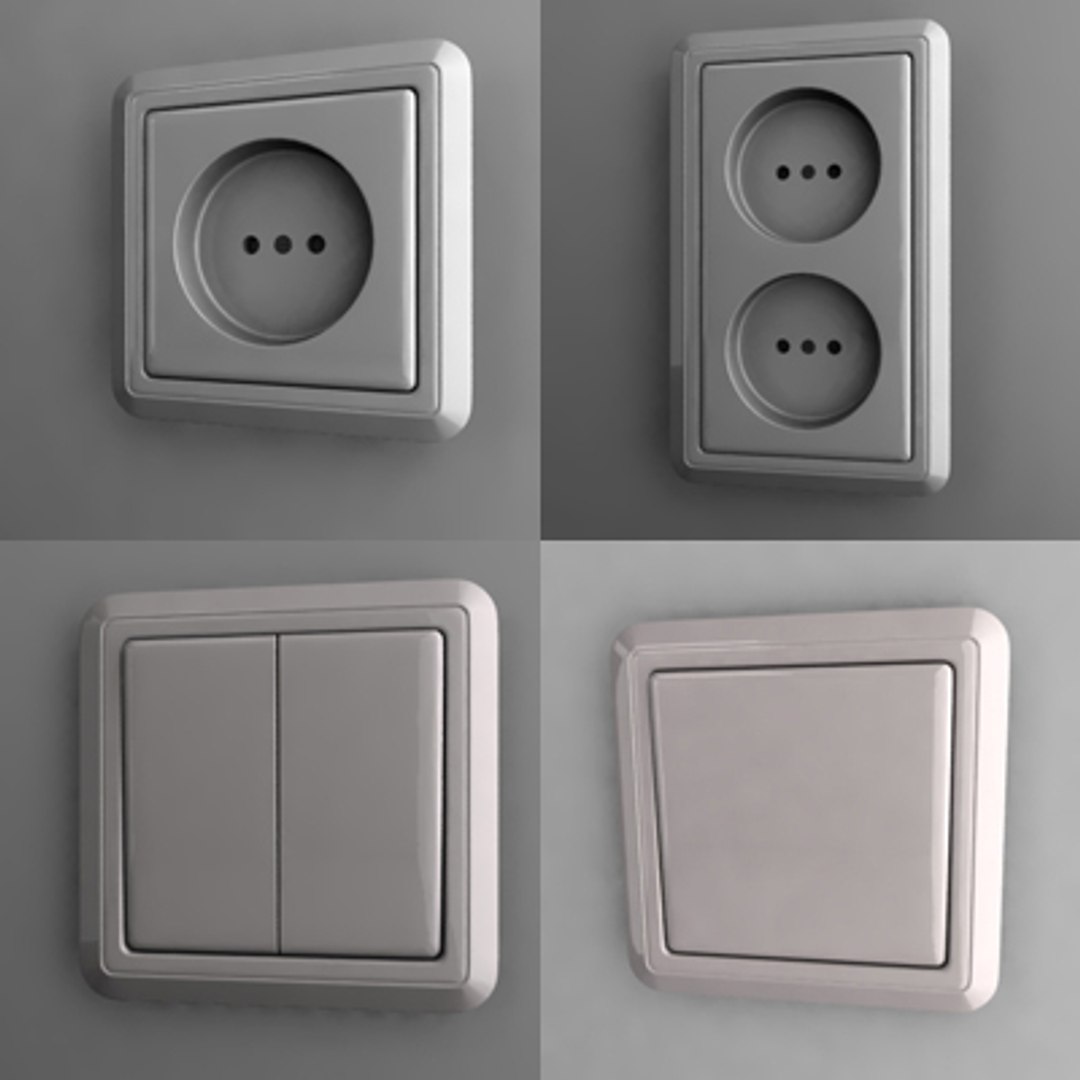 3d Model Outlet Switch