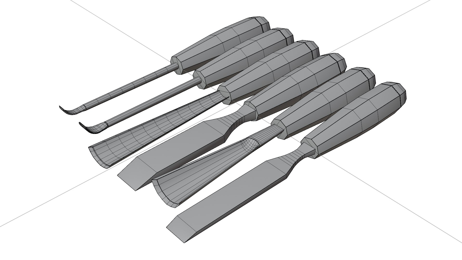 Woodworking tools 3D https://p.turbosquid.com/ts-thumb/cn/tJaRvL/jW/chiselsimagewireframe/png/1678739226/1920x1080/fit_q87/186647eca950aaa844746e2ca0a5159db85cf588/chiselsimagewireframe.jpg