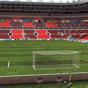 3D soccer stadium