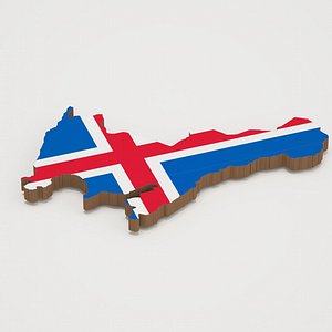 Reykjavik Capital of Iceland 3D Map 3D model