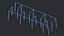 3D model Calisthenics Labyrinth Bars 01 Blue