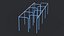 3D model Calisthenics Labyrinth Bars 01 Blue