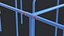 3D model Calisthenics Labyrinth Bars 01 Blue