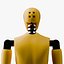 Maniquí masculino de prueba de choque