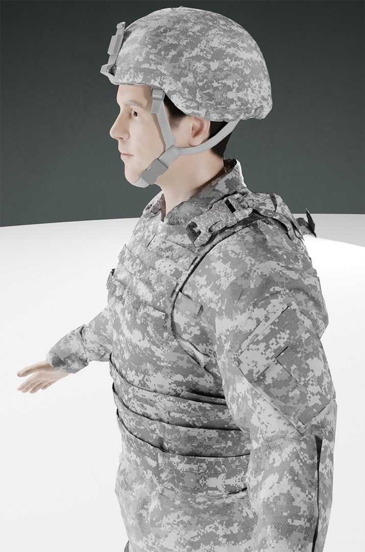 Us Soldier ACU 3D Model - TurboSquid 1962310