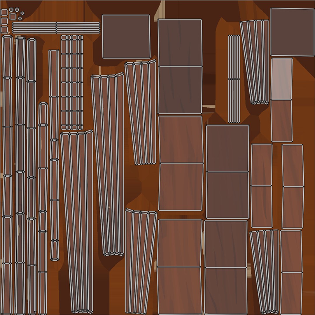 Lowpoly Stylized Wooden Rack 3D model - TurboSquid 2179339