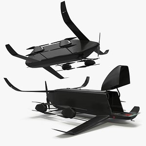 Long Range Transport UAV with VTOL Black